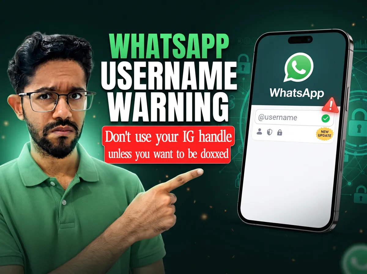 Cover for STOP! Do not link your WhatsApp username to your Instagram handle